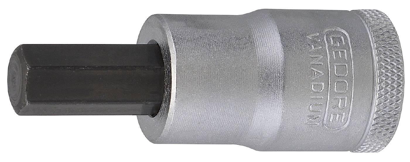 Insexhylsa. Med 1/2" fyrkantsfäste. Gedore IN 19