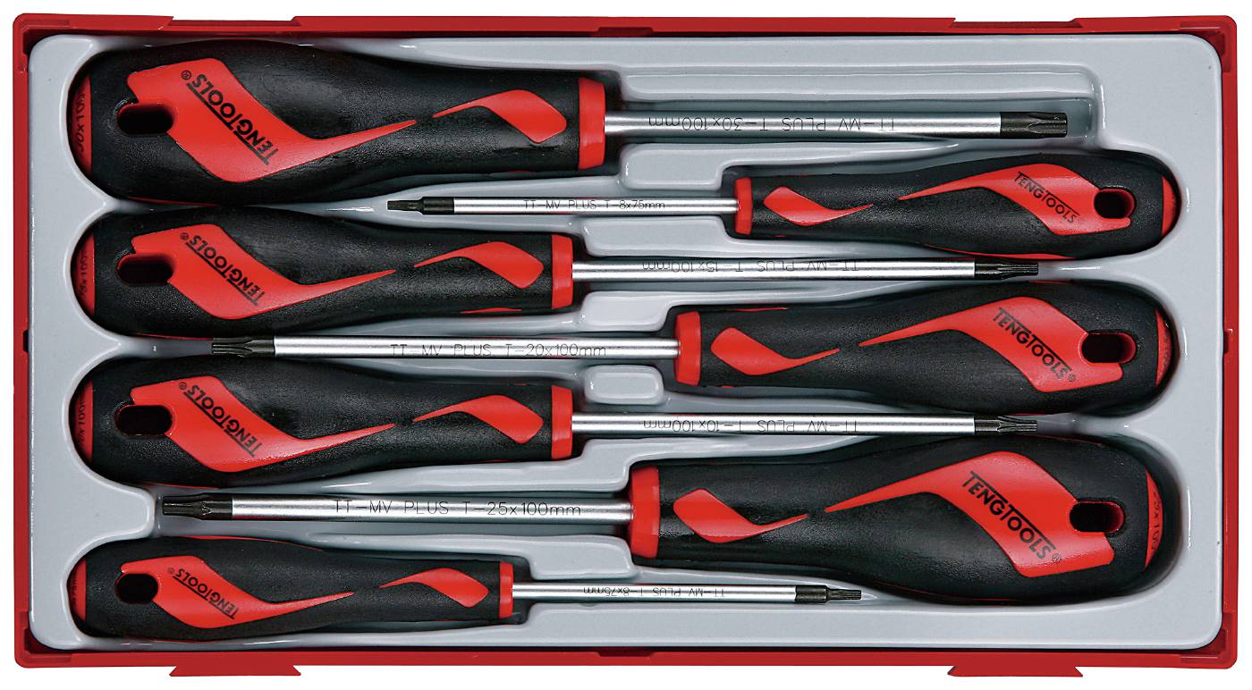 7 delars Skruvmejselsats - TX Teng Tools TT917TXN
