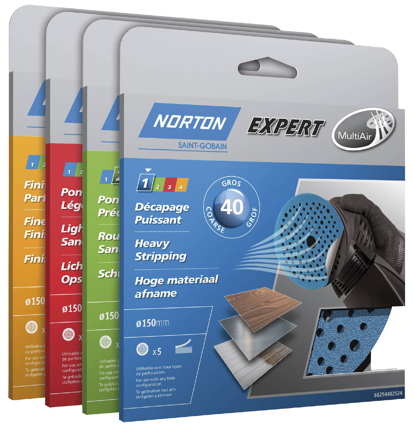Slippappersrondeller Norton Multi-Air