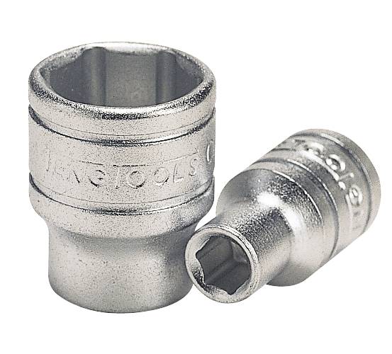 Hylsa. Med 1/4" fyrkantsfäste. Teng Tools M140504-C / M140513-C