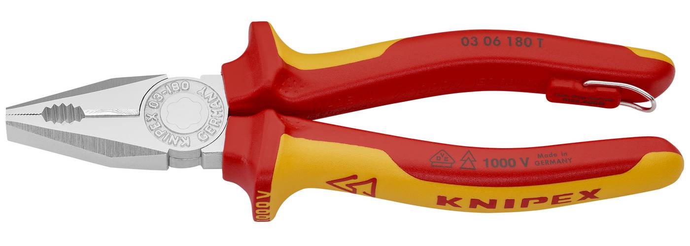 Kombinationstång 1000-volt. Knipex 03 06 180 T