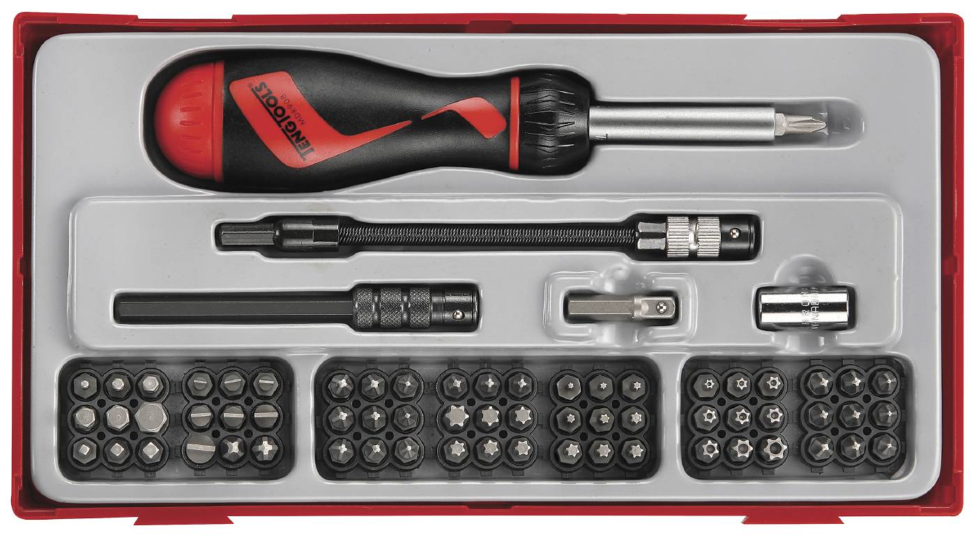 74 delars Bitsskruvmejselsats Teng Tools TTMD74 – bild 2