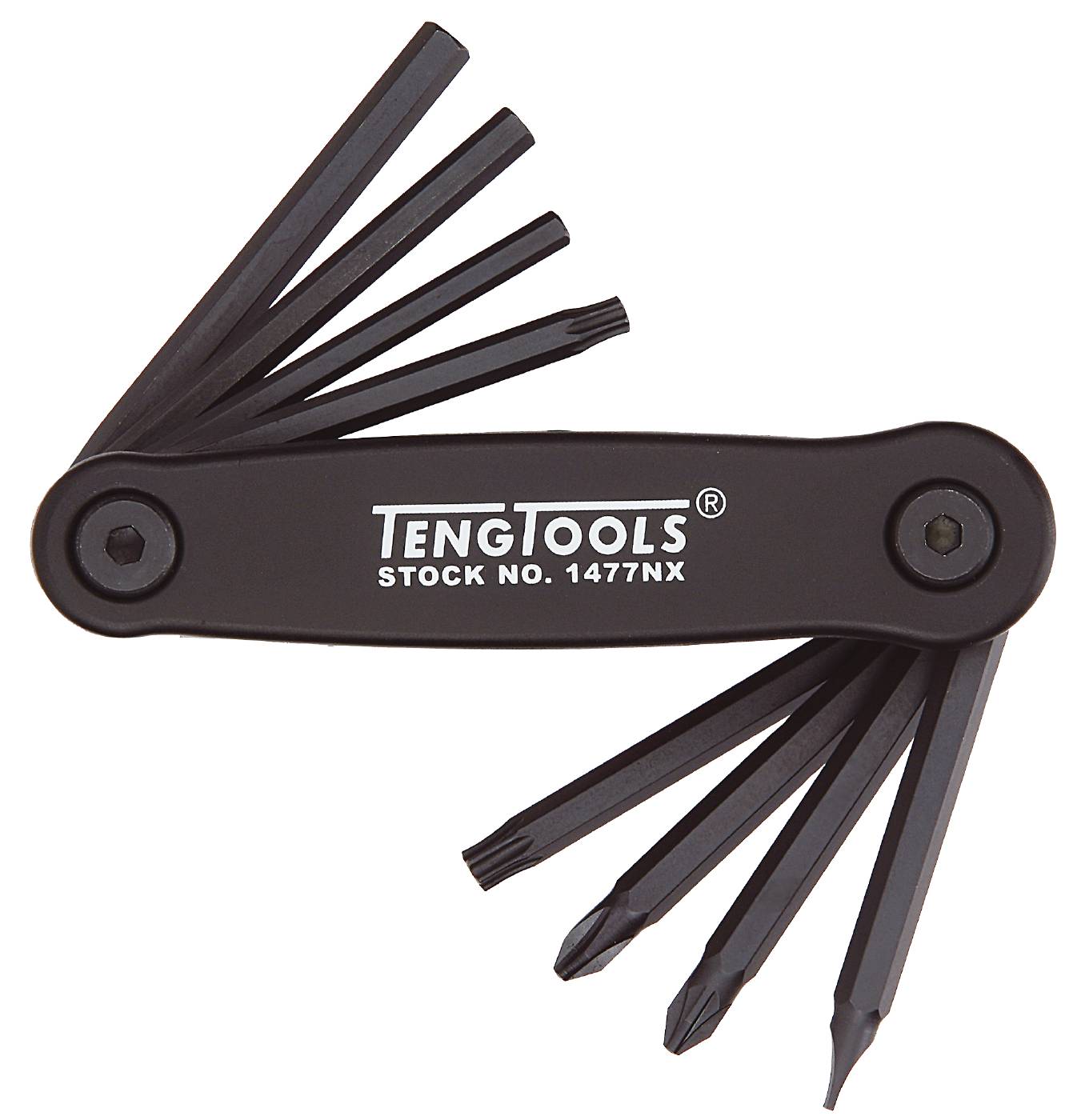 Sexkantnycklar / TX-nycklar / Skruvmejsel sats Teng Tools 1477NX