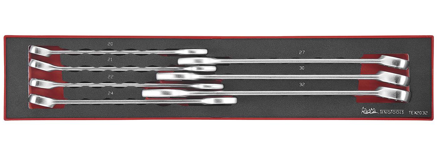 7 delars U-ringnyckelsats. Teng Tools TEX2032 – bild 2