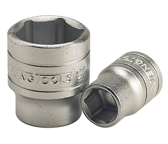 Hylsa. Med 3/8" fyrkantsfäste. Teng Tools M380110-C / M380128-C