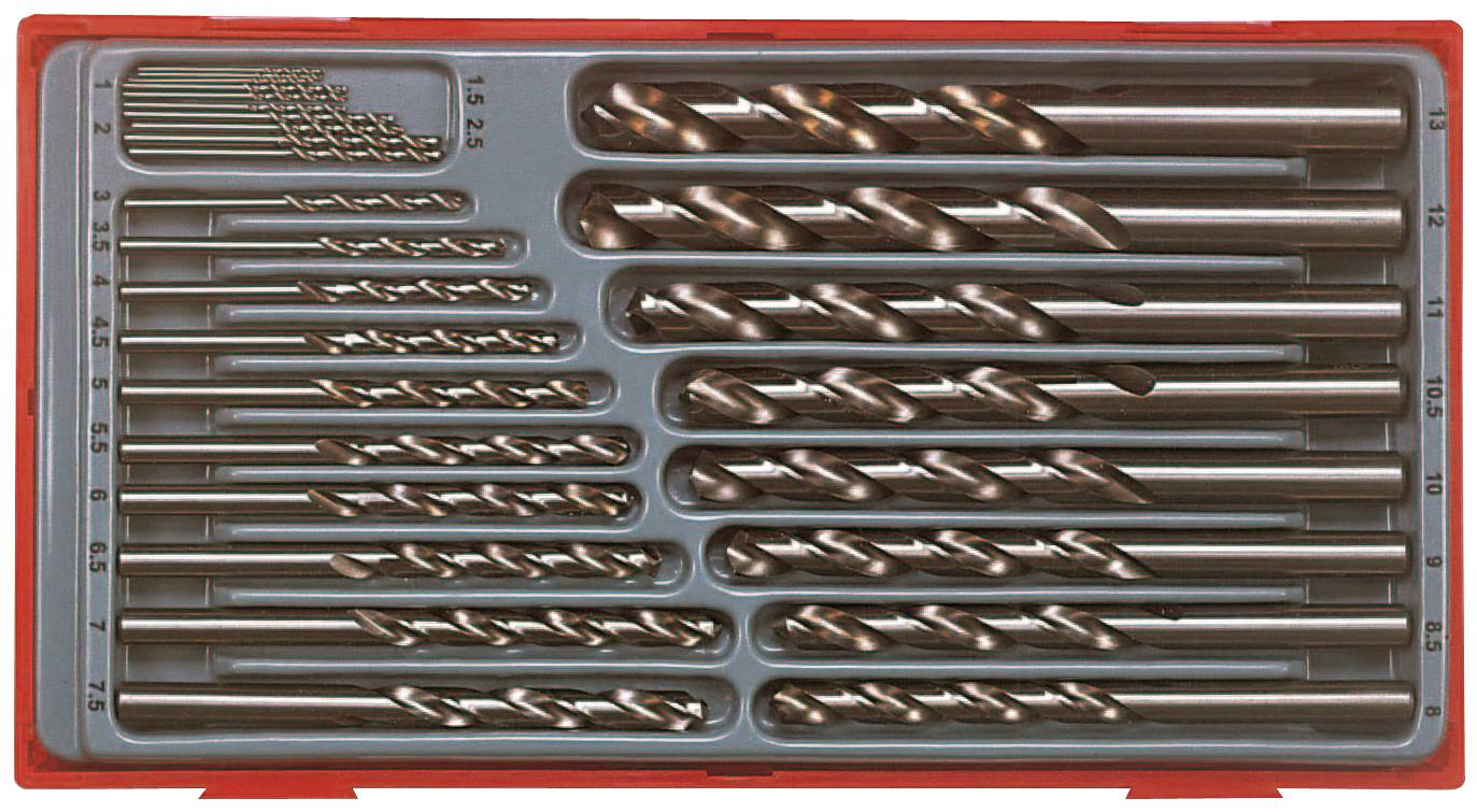 Spiralborrsats Teng Tools 28-delars TTDB028
