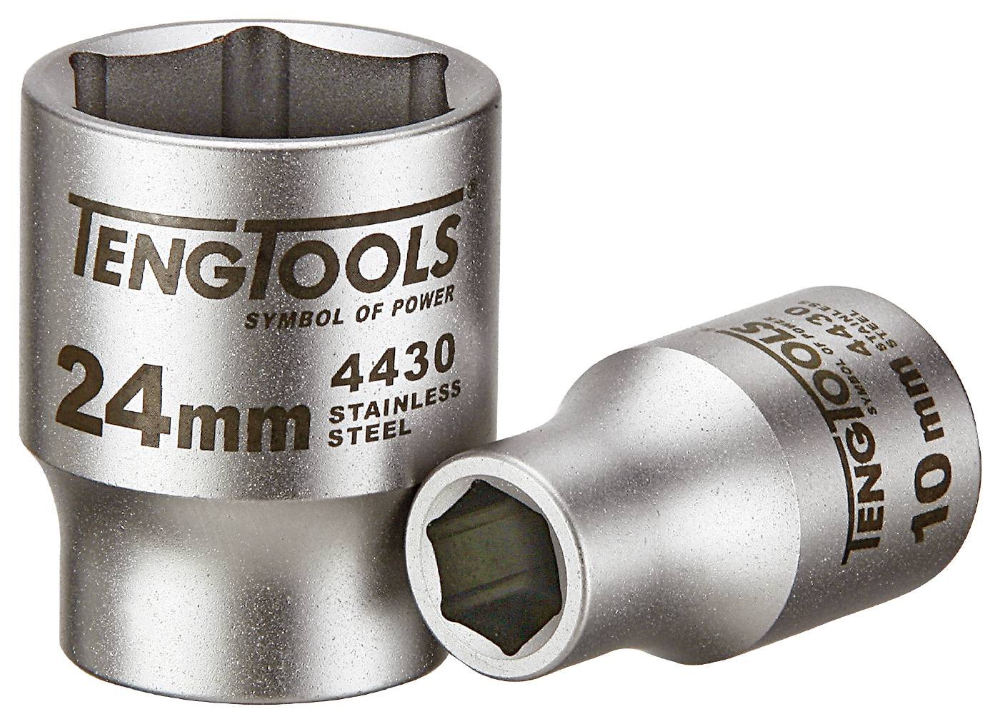 Rostfri hylsa. Med 1/2" fyrkantsfäste. Teng Tools MS1205106-C / M1S1205246-C – bild 1