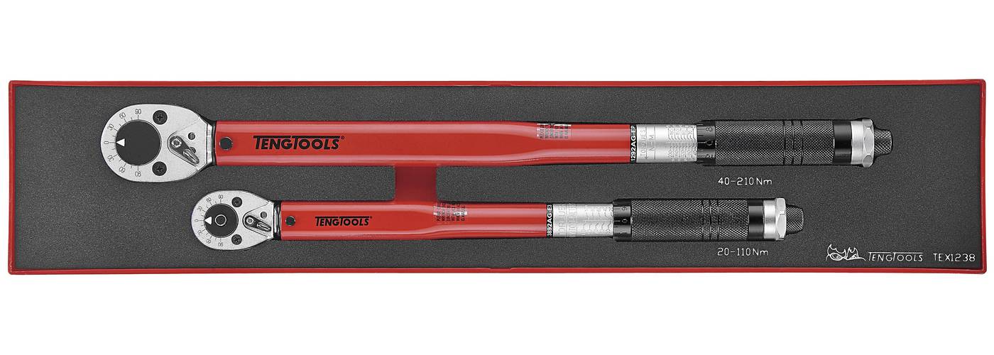 2 delars Momentnyckelsats. Teng Tools TEX1238 – bild 2