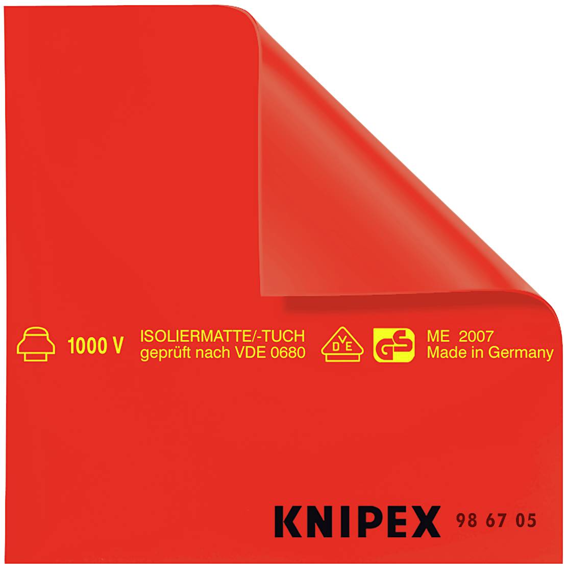 Gummiduk - elisolerande. Knipex 6867-05