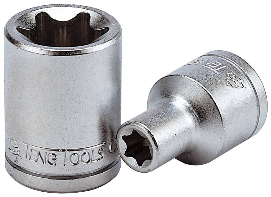 TX-hylsa. Med 3/8" fyrkantsfäste. Teng Tools M3807010-C / M380718-C – bild 1