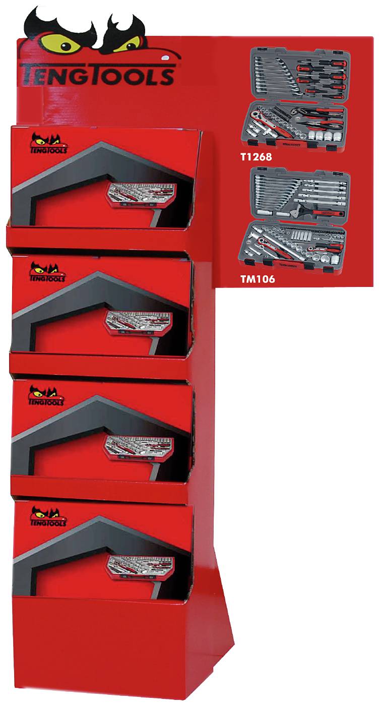 Golvdisplay för hylsnyckelsatser, Teng Tools PALM09A – bild 2