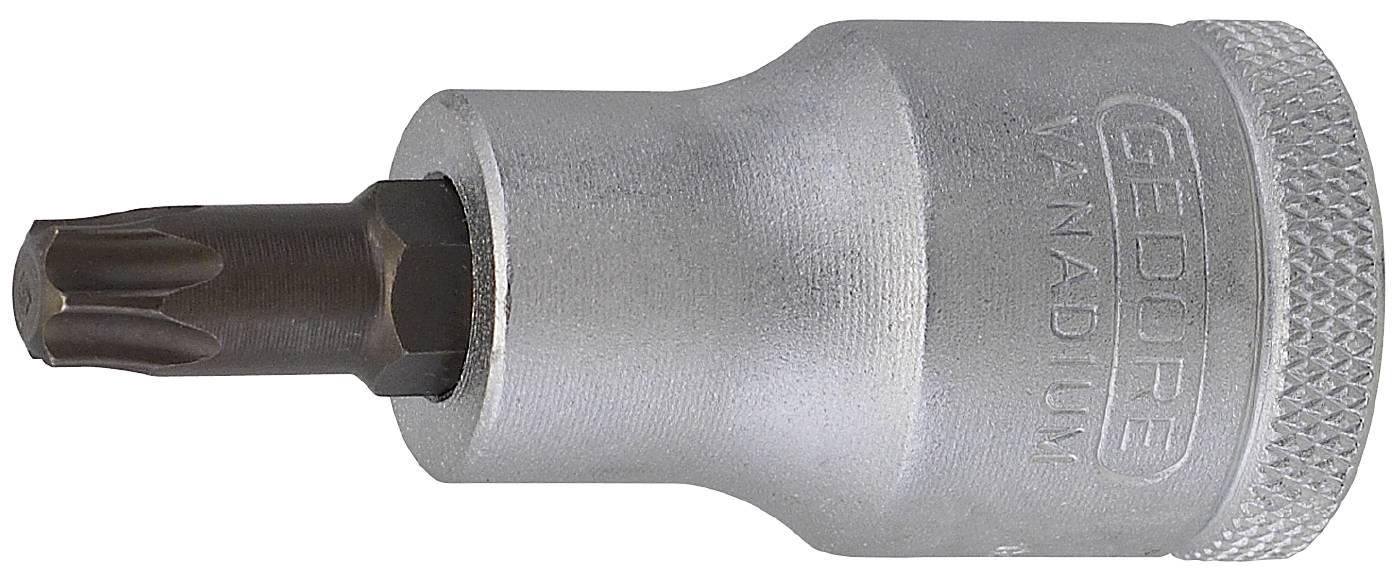 Torx-hylsa. Med 1/2" fyrkantsfäste. Gedore INX 19