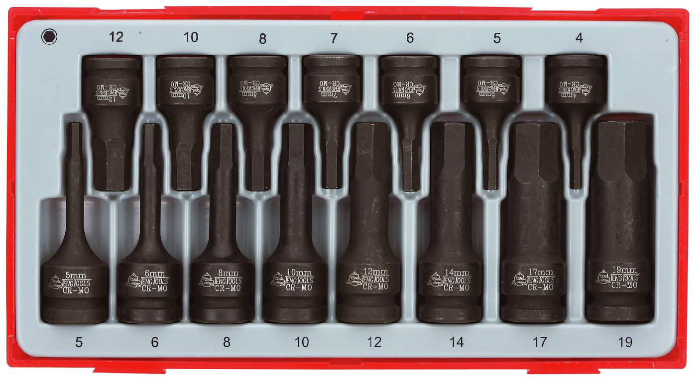 15 delars Krafthylsbitssats (insex) för inv. sexkanthål Teng Tools TT9015HX – bild 2