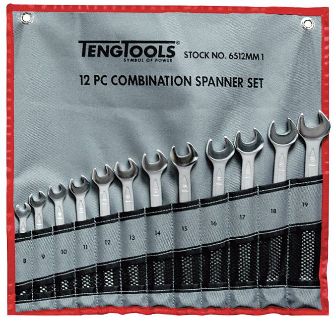 U-ringnycklar i sats Teng Tools 6510MM / 6512MM1 – bild 2