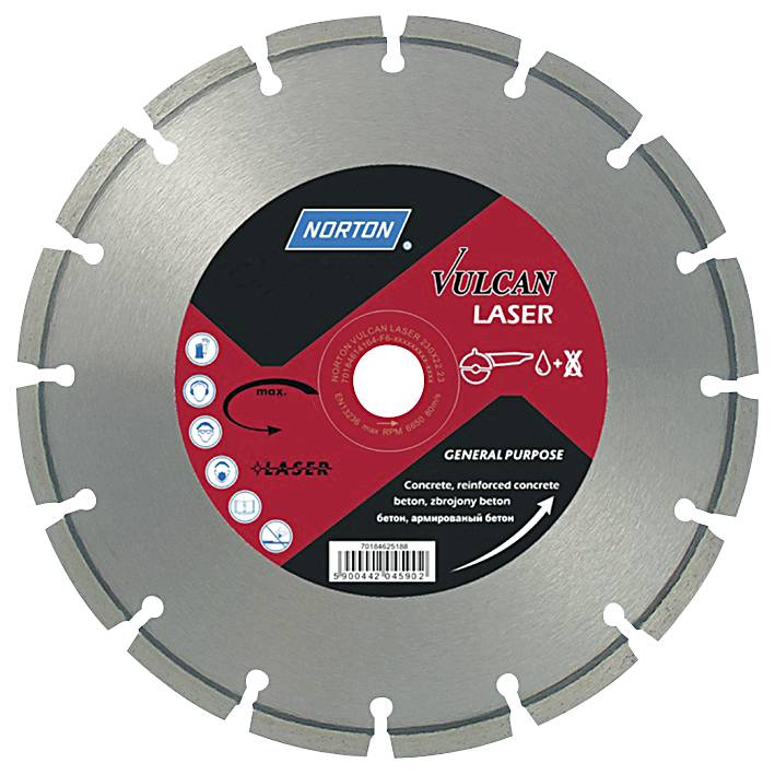 Diamantkapklinga 350×20/350×25.4 Norton Vulcan Laser