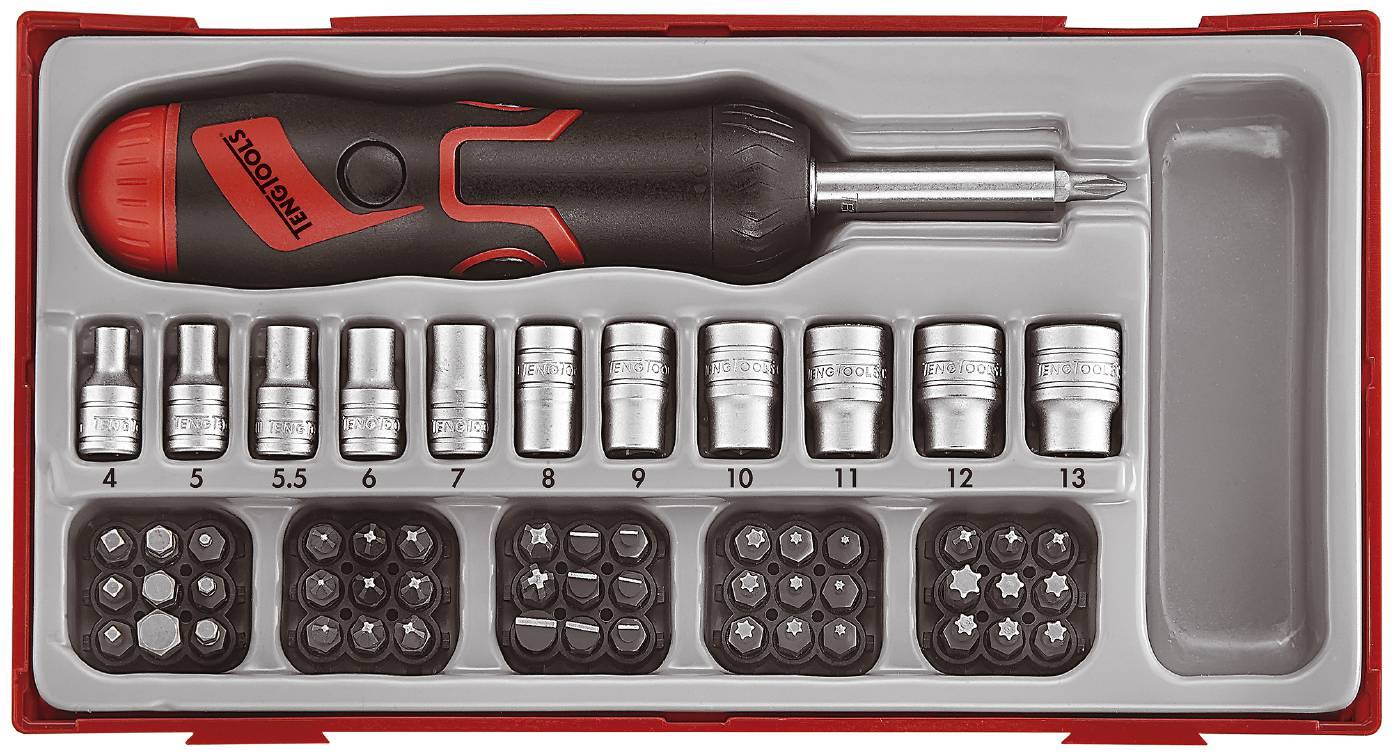 64 delars Bitsskruvmejselsats Teng Tools TTMDRT64 – bild 2