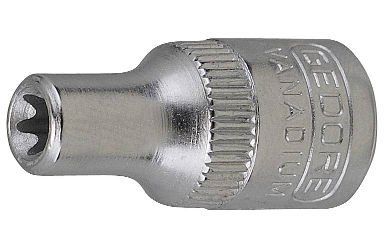 Torx-hylsa. Med 1/4" fyrkantsfäste. Gedore TX 20 E