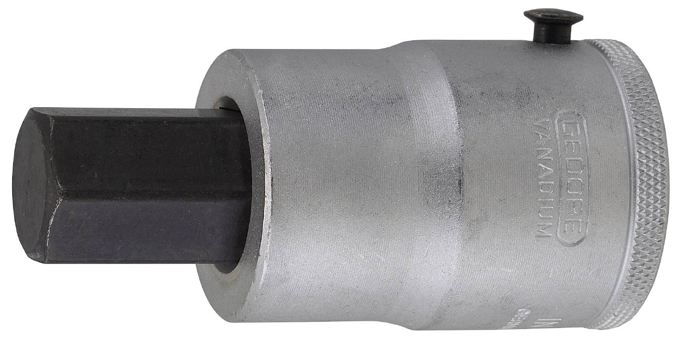 Hylsa för inv. sexkanthål. Med 3/4" fyrkantsfäste. Gedore IN 32