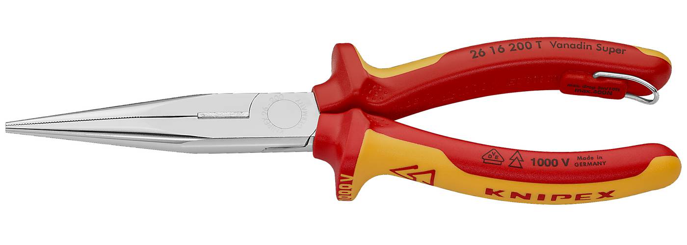 Flacktång med sidavbitare 1000-volt. Knipex 2616