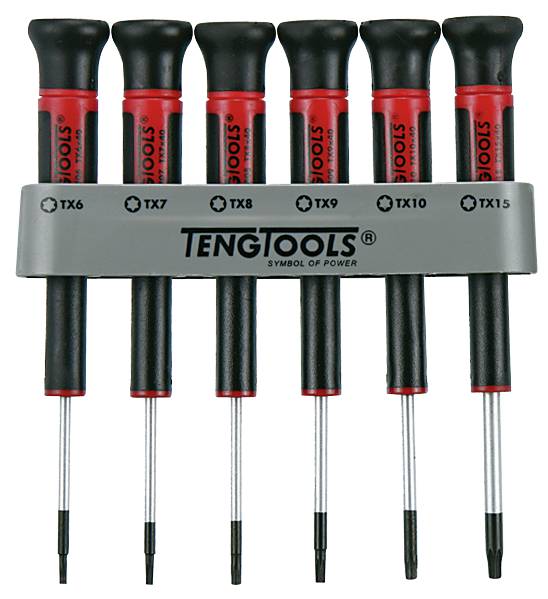 Finmekanikermejselsats för TX-spår Teng Tools MDM706TX