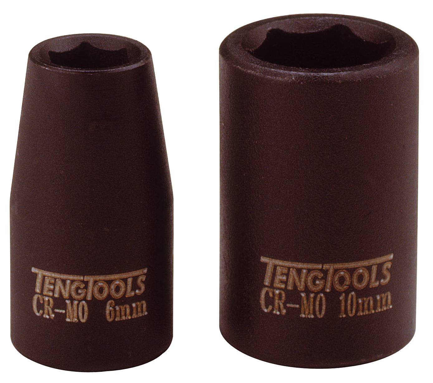 Tunnväggiga krafthylsor med 1/4" fyrkantsfäste Teng Tools 960506-C / 960513-C