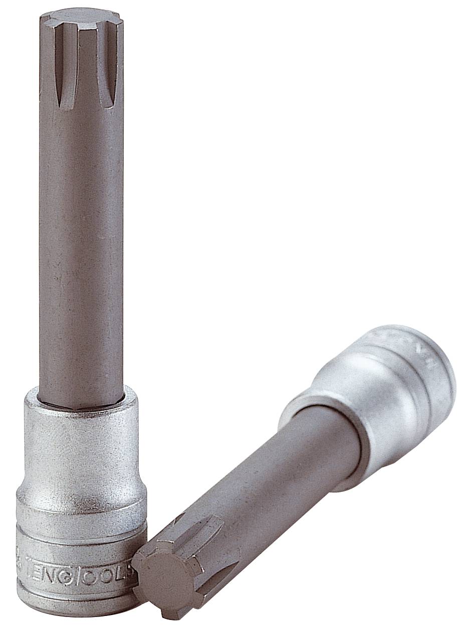 Ribe-hylsbits med 1/2" fyrkantsfäste. Teng Tools M122704-C / M122713-C – bild 1