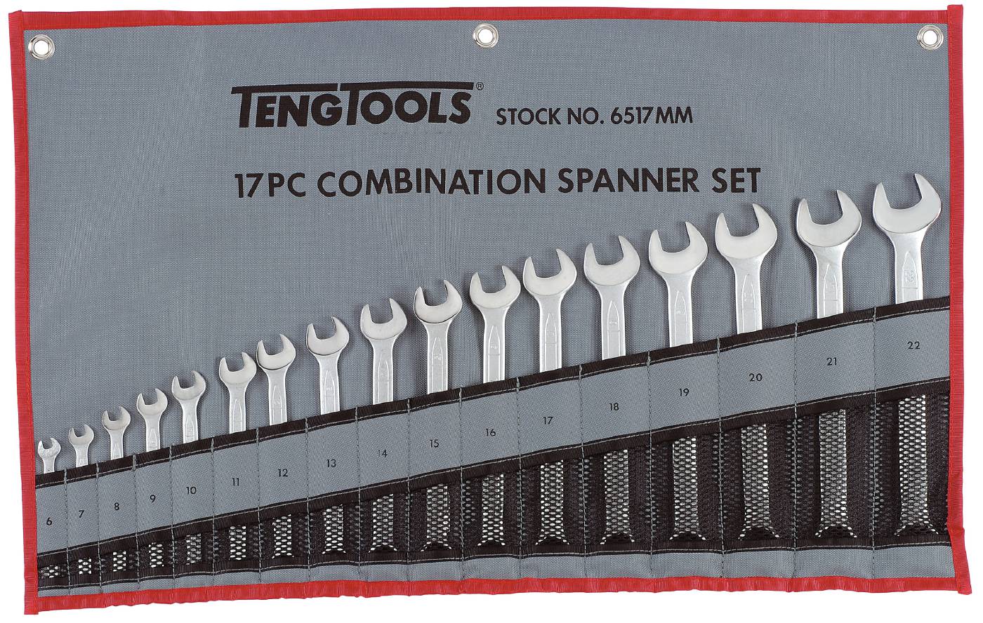 U-ringnycklar i sats Teng Tools 6517MM