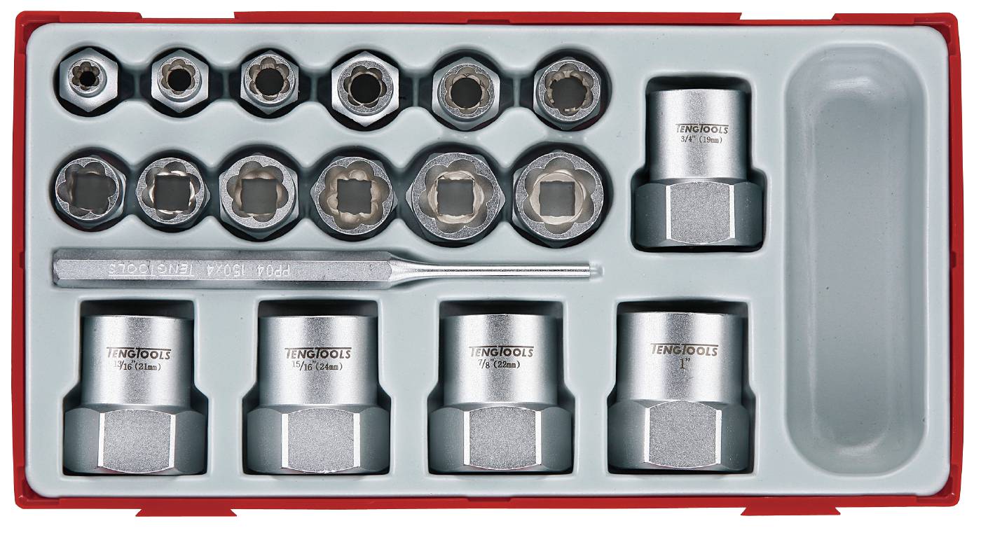 18 delars Sexkantutdragarsats Teng Tools TTBE18 – bild 2