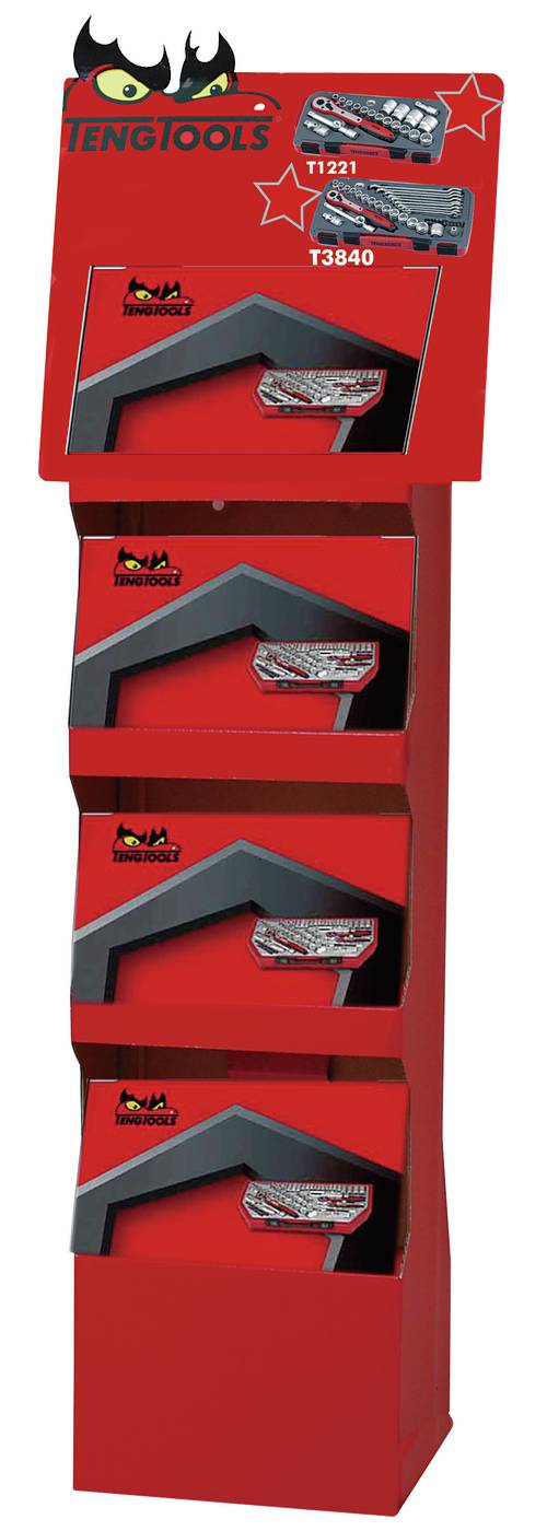 Golvdisplay för hylsnyckelsatser T1221 och T3840. Teng Tools PALM09C – bild 2