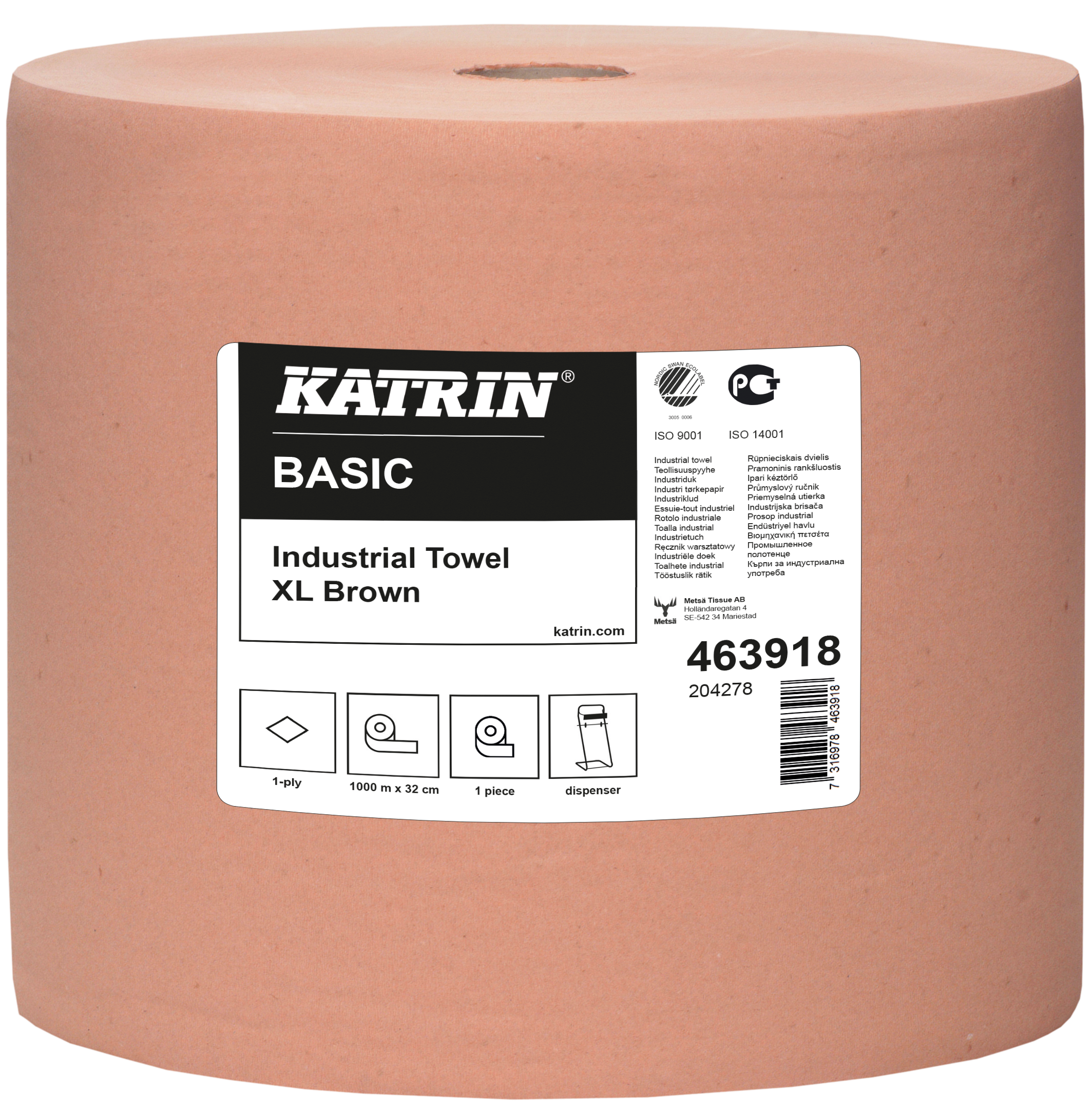 Torkpapper Katrin Basic XL brun – bild 3