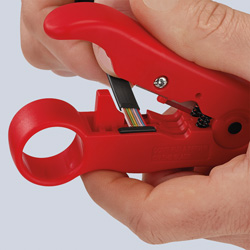 Avmantlingsverktyg för koaxialkabel, Knipex 16 60 05 SB/16 60 06 SB – bild 3