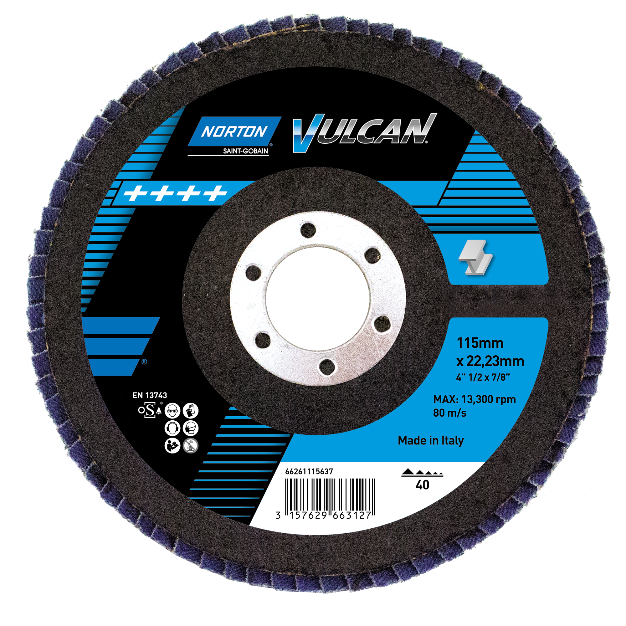 Lamellrondell Norton Vulcan plast – bild 2