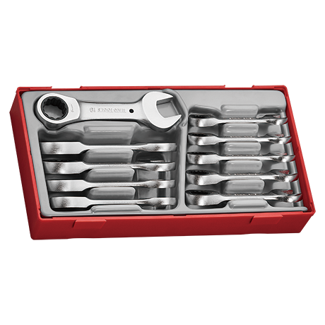 U-ringspärrnyckelsats stubby (10-delad) Teng Tools TT6010MRS – bild 3