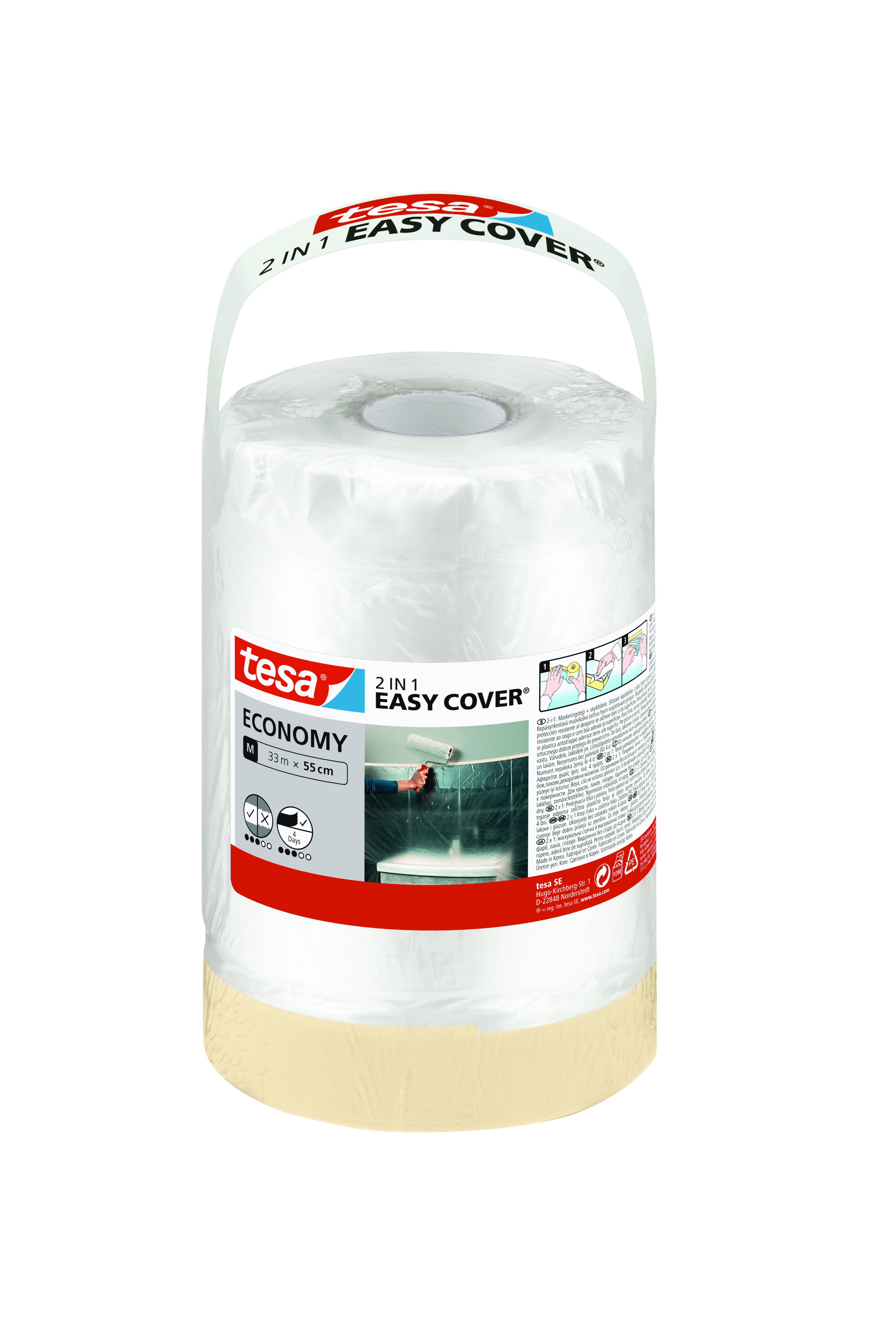 Maskeringsfolie Tesa Easy Cover Economy Refill – bild 2