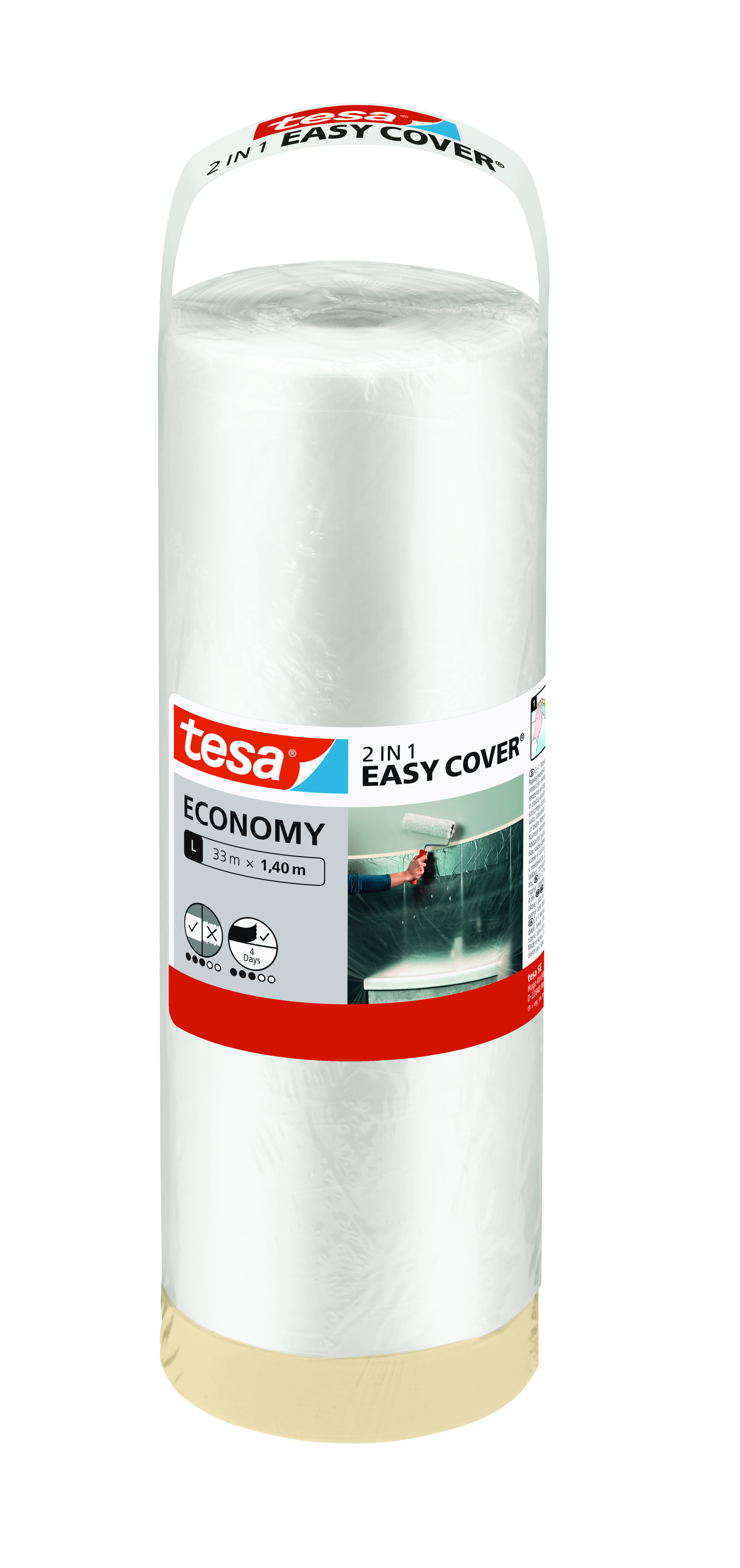Maskeringsfolie Tesa Easy Cover Economy Refill – bild 2