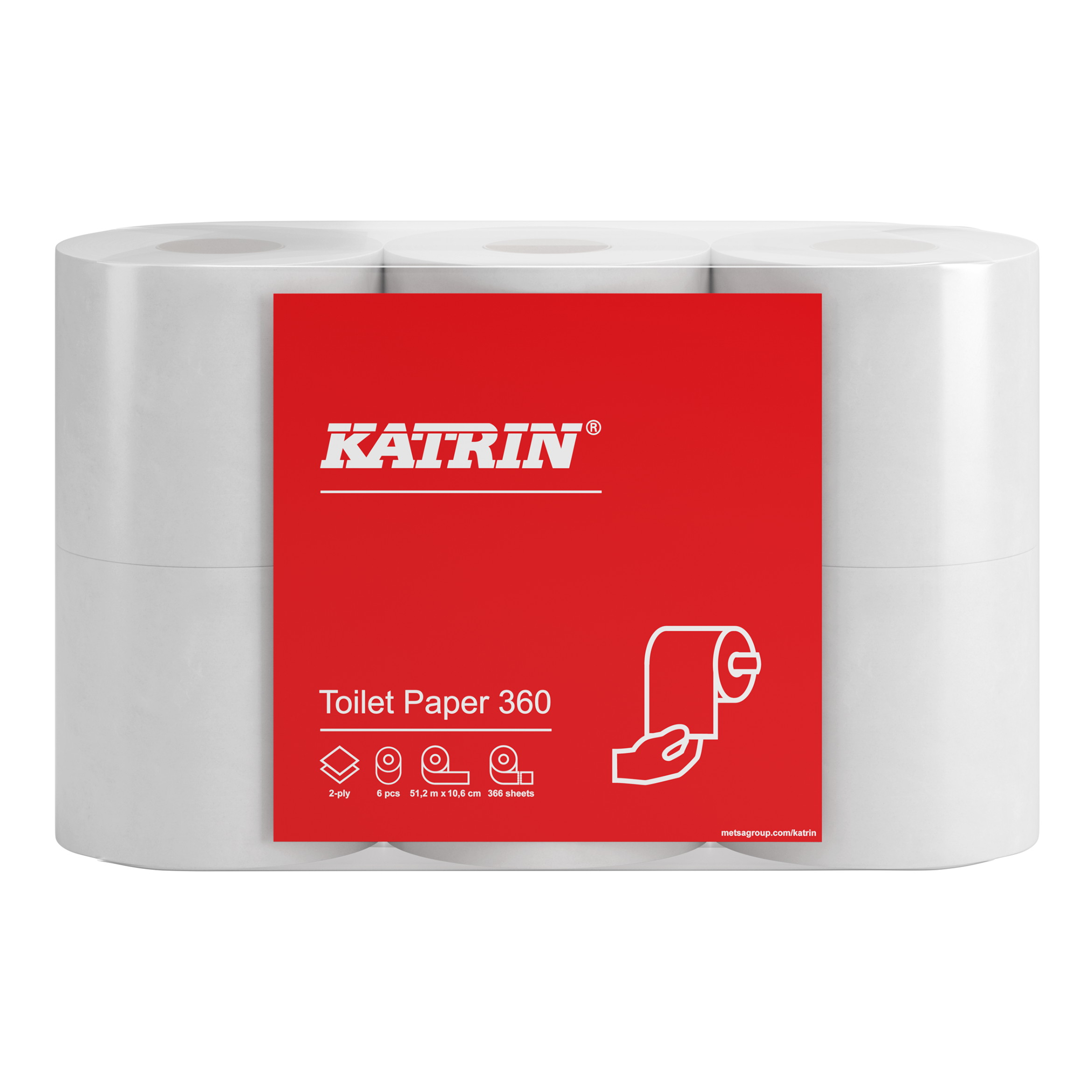 Toalettpapper Katrin Basic 290, 360 – bild 2