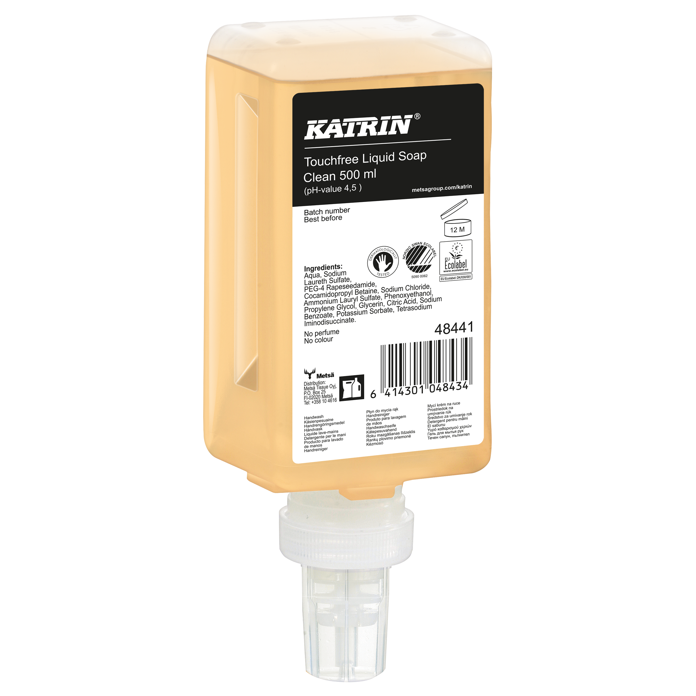 Handtvål Katrin Clean Touchfree för tvåldispenser 500 ML – bild 2