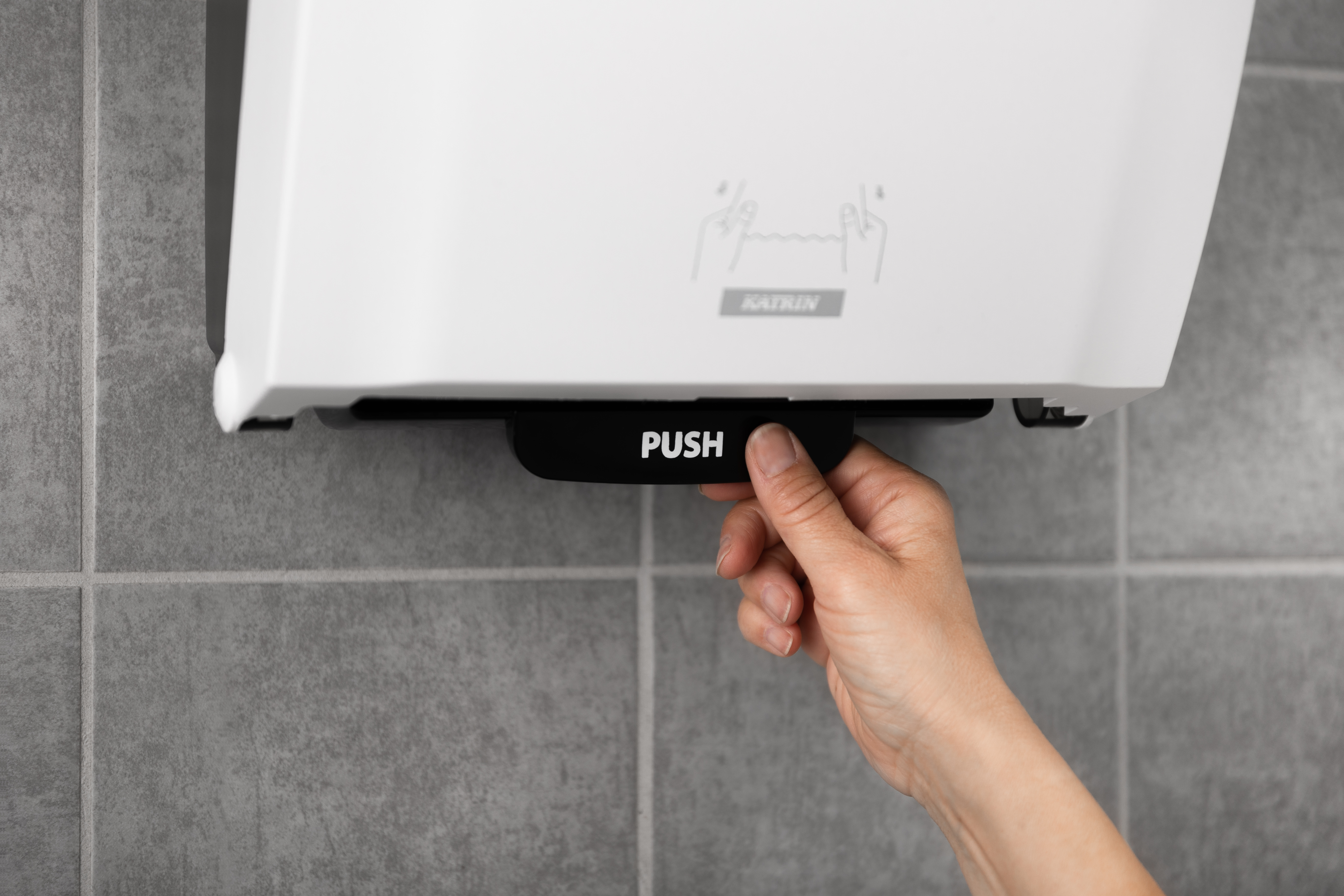 Dispenser Handduksrulle Katrin Plast – bild 6