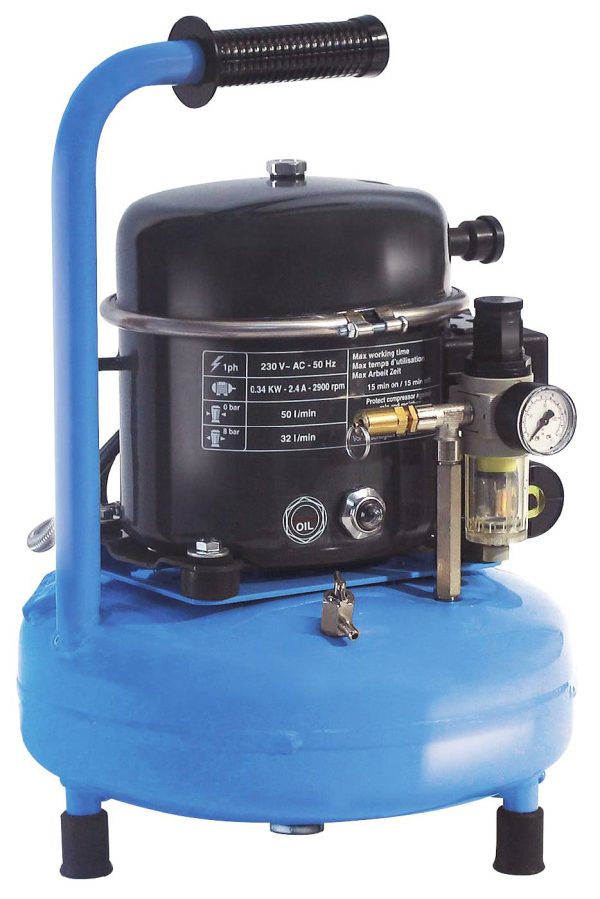 Kolvkompressor ABAC Silent PRO 0.5Hp-9L