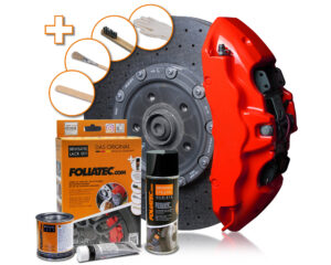 Bromsoksfärg Foliatec komplett paket performance red