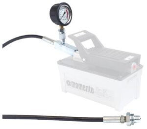 Manometersats handpump och tryckluftsdriven pump Momento