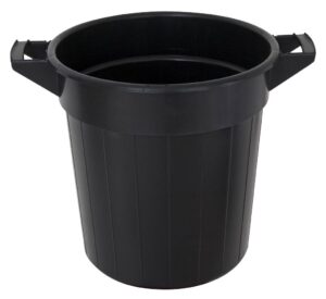 Plasttunna 40L med handtag svart