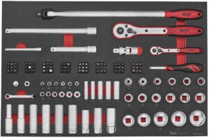 126 delars Hylsnyckelsats med 1/4" och 1/2" fyrkantsfäste Teng Tools TTESK126