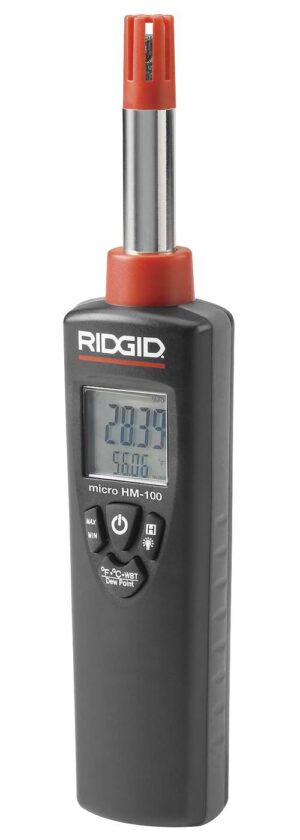 Fukt- och temperaturmätare Ridgid HM-100.