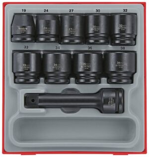 16 delars Krafthylssats med 3/4''-fyrkantsfäste Teng Tools TTD9416