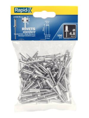 Standardnit, aluminium Rapid