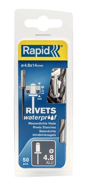 Vattentät nit, aluminium Rapid