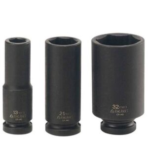 Krafthylsa. Med 1/2" fyrkantsfäste. Teng Tools 920610-C / 920636-C