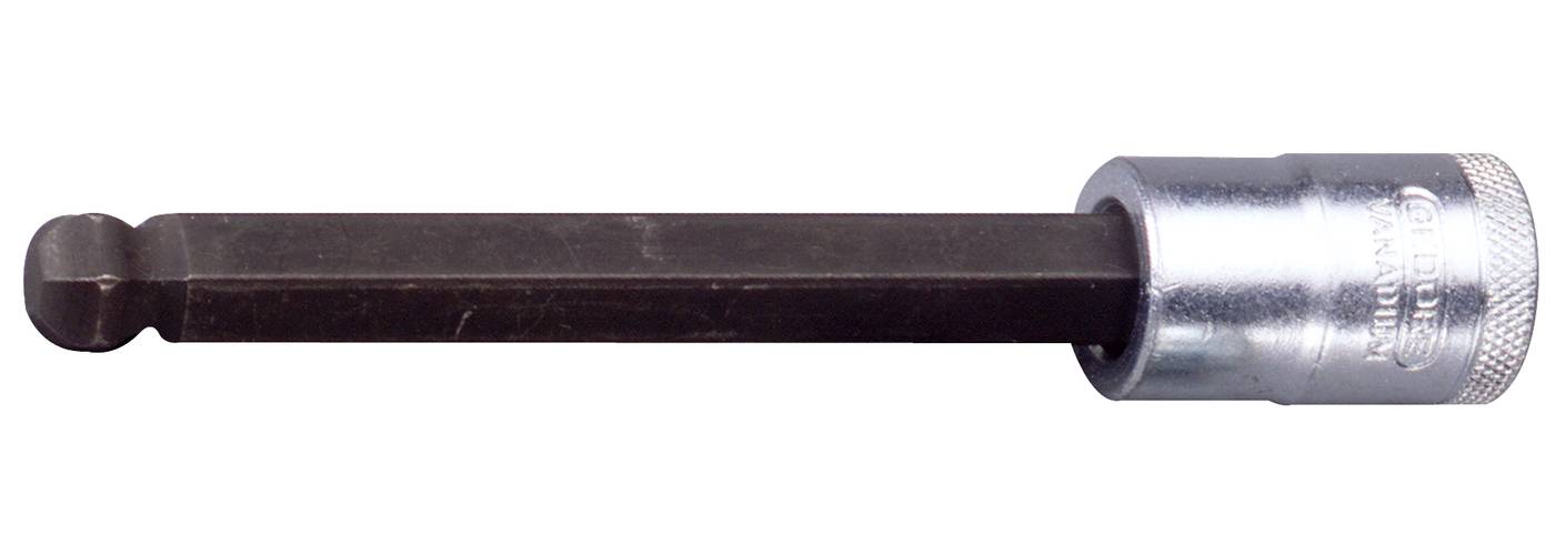 Lång insexhylsa. Med 1/2" fyrkantsfäste. Gedore IN 19 LK